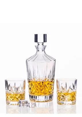 3 Piece Whiskey Decanter Set