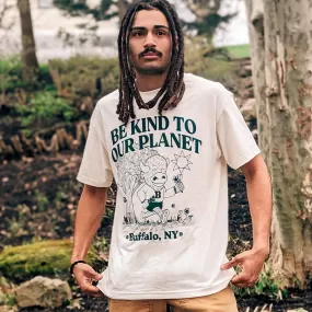 Be Kind To Our Planet Cream Short Sleeve Shirt