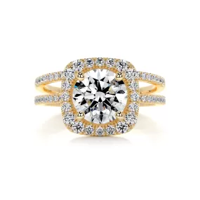 Catalina Diamond Bridal Set -18K Yellow Gold