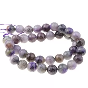 Charoite 10mm Round - 15-16 Inch