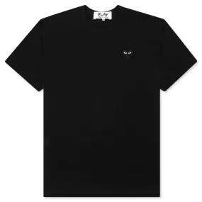 Comme Des Garcons PLAY Black Emblem T-Shirt - Black