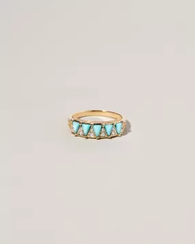 Five Triangle Ring - Turquoise