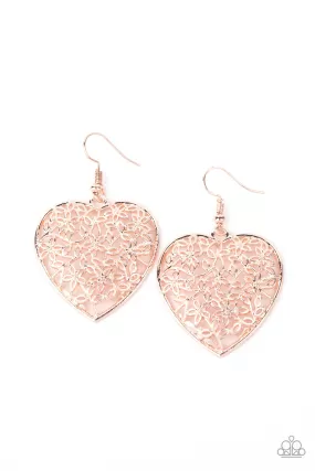 Let Your Heart Grow - Rose Gold Earring