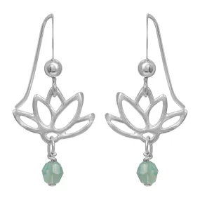 Lotus & Crystal Dangles