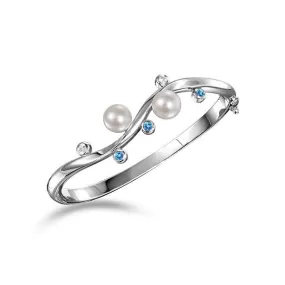 Pearl Moon Vine Bangle