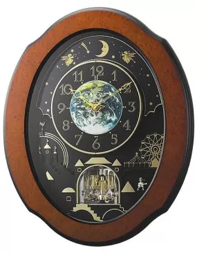 Rhythm Timecracker Cosmos Magic Motion Musical Wall Clock - 30 Melodies