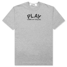 Small Text T-Shirt - Grey