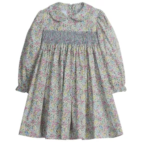 Smocked Charlotte Dress - Green Gables Floral